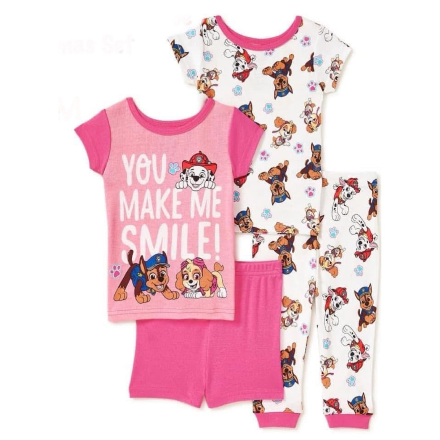 Paw Patrol Baby Girl 4-piece Pajamas Set. 18M