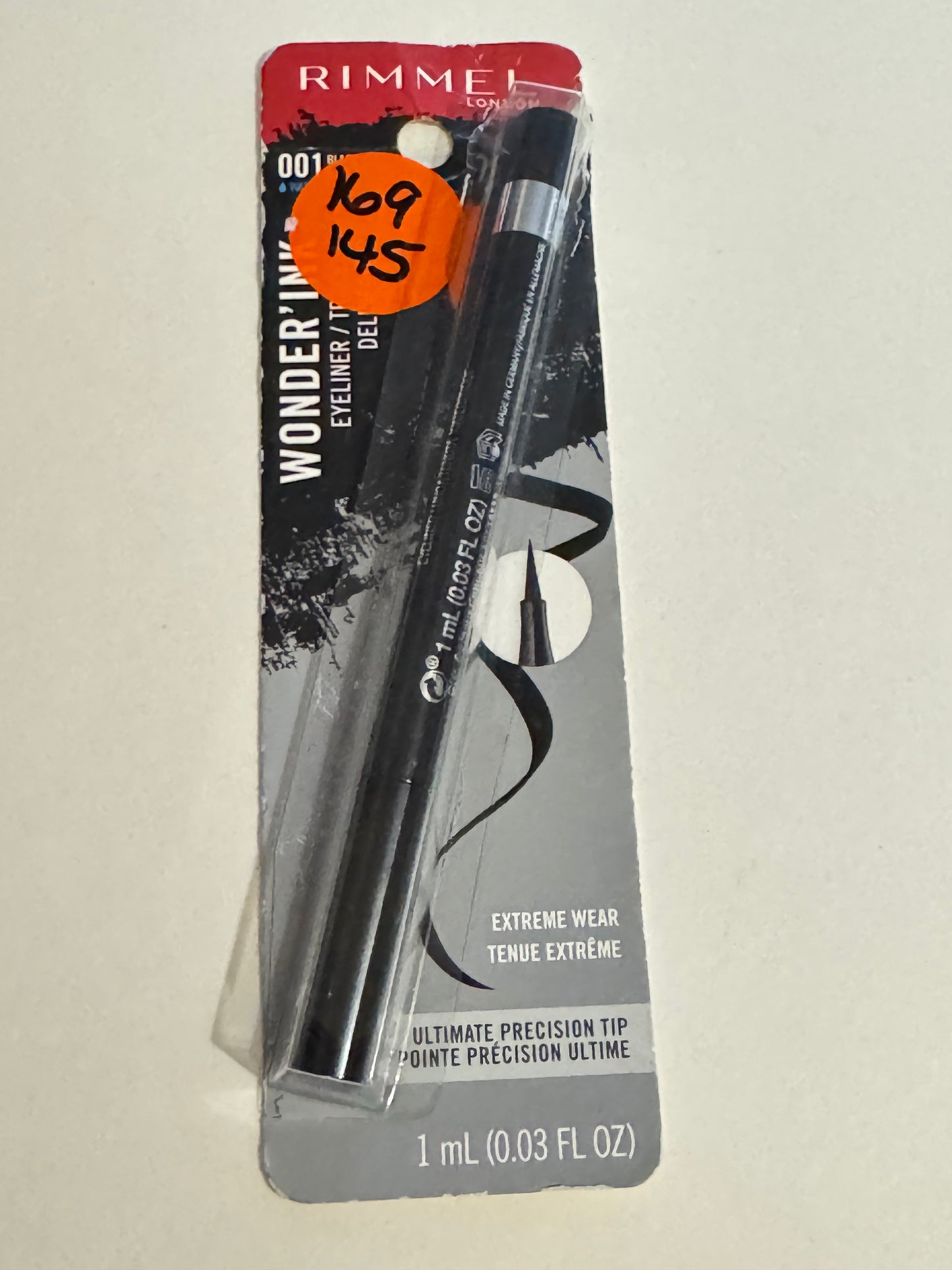 RIMMEL LONDON WONDER’INK LIQUID EYELINER - 001 Black