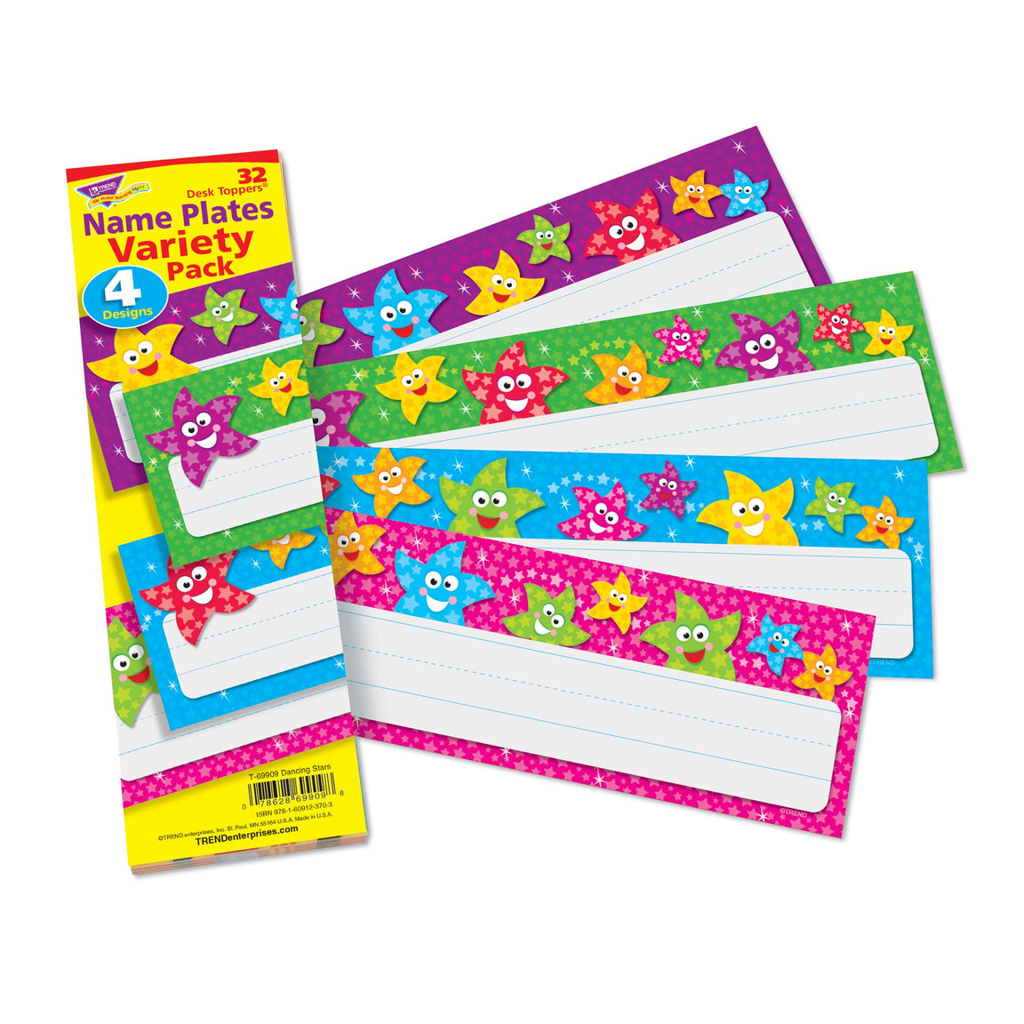 Dancing Stars Name Plates - Variety Pack. 32 ct