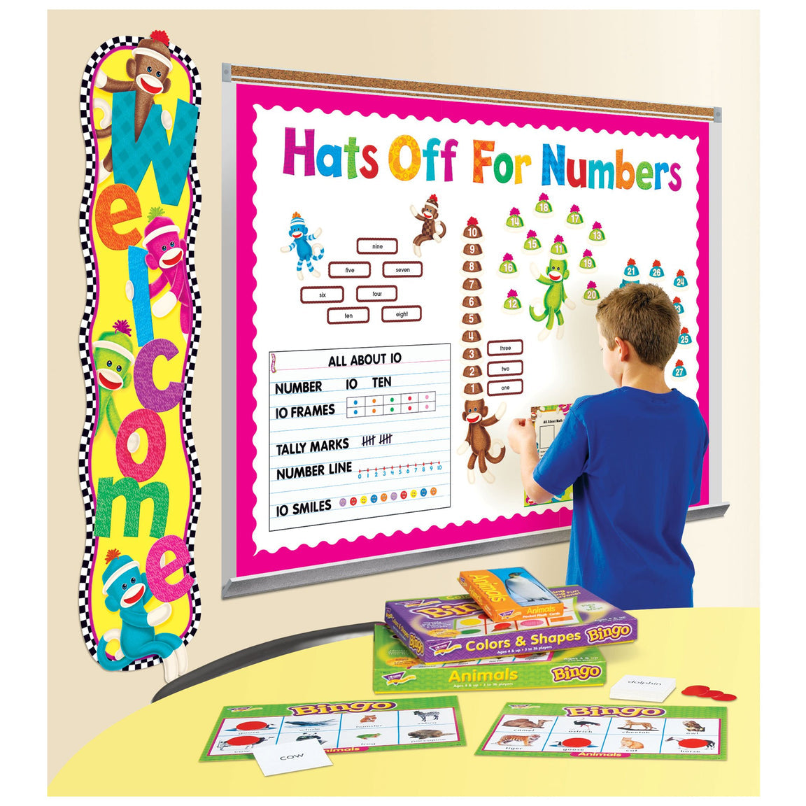 Welcome Sock Monkeys Quotable Expressions® Banner – 5 Feet