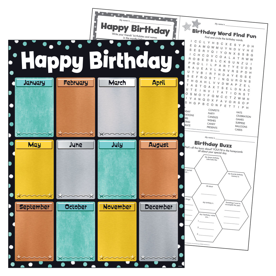 I ♥ Metal™ Birthday Chart