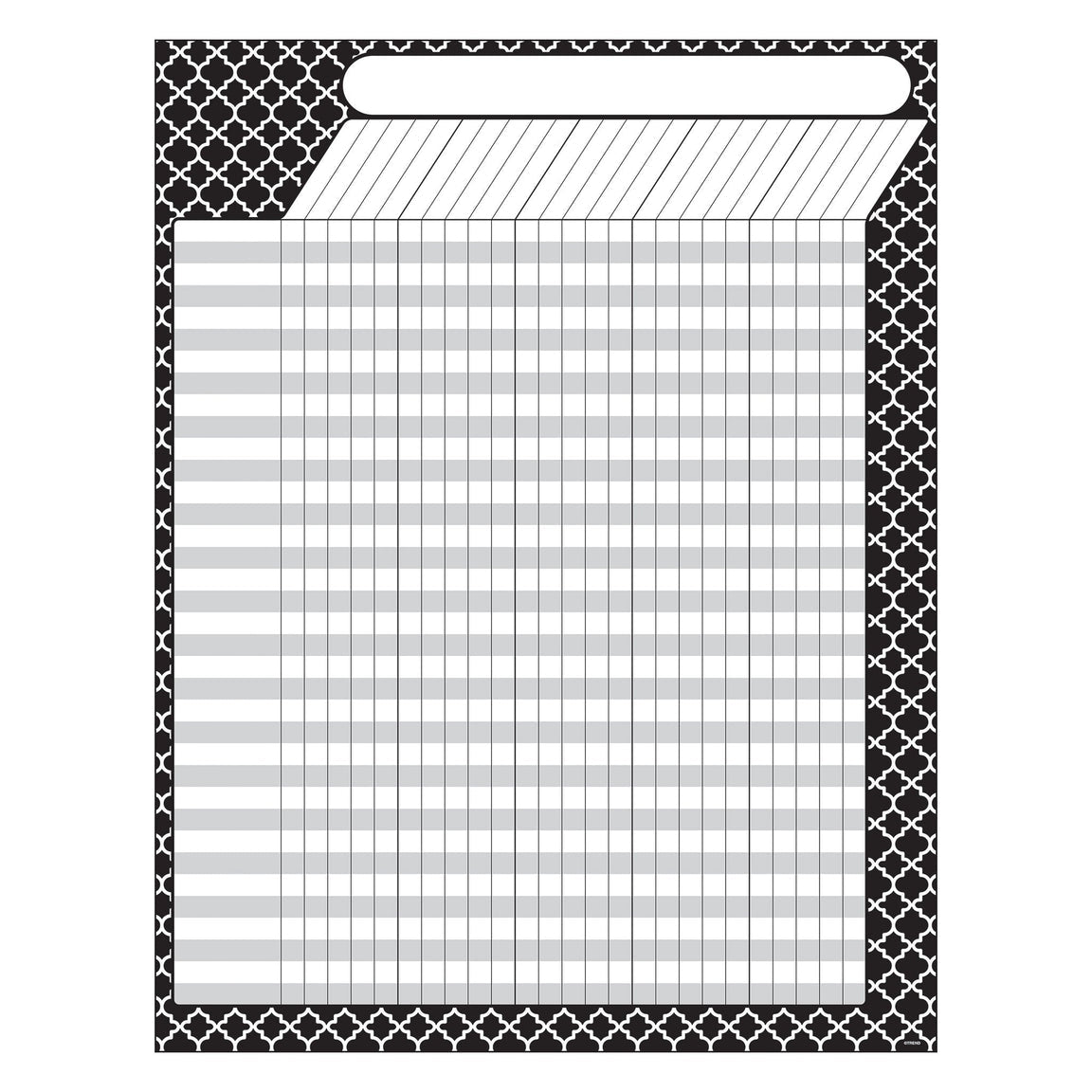 Moroccan Black Incentive Grid Chart