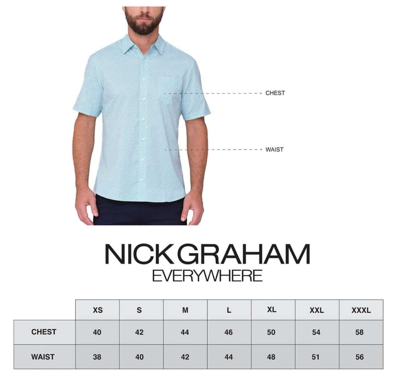 Performance Stretch Short Sleeve Woven Shirt - Blue. Size: XL