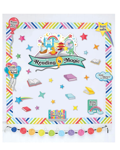 Reading Is Magic Bulletin Board Set - 58 pieces