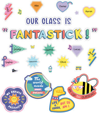 We Stick Together Our Class is Fantastic Bulletin Board Set - 79 pieces