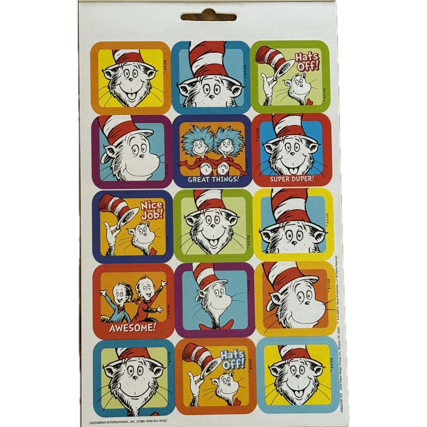 Dr. Seuss Book with Foil. 245 ct