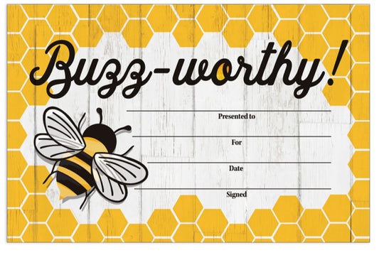 Buzz-worthy! Recognition Awards.  36 ct