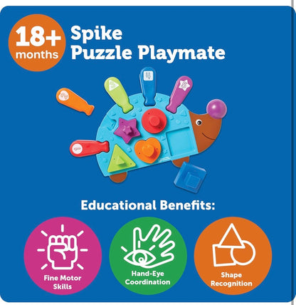 LR Spike the Fine Motor Hedgehog Puzzle Playmate   11 pieces. 18m+
