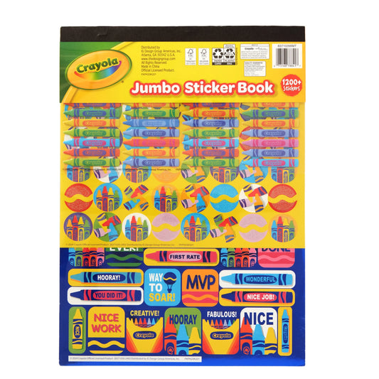 Jumbo Sticker Book. 1200+ Stickers.
