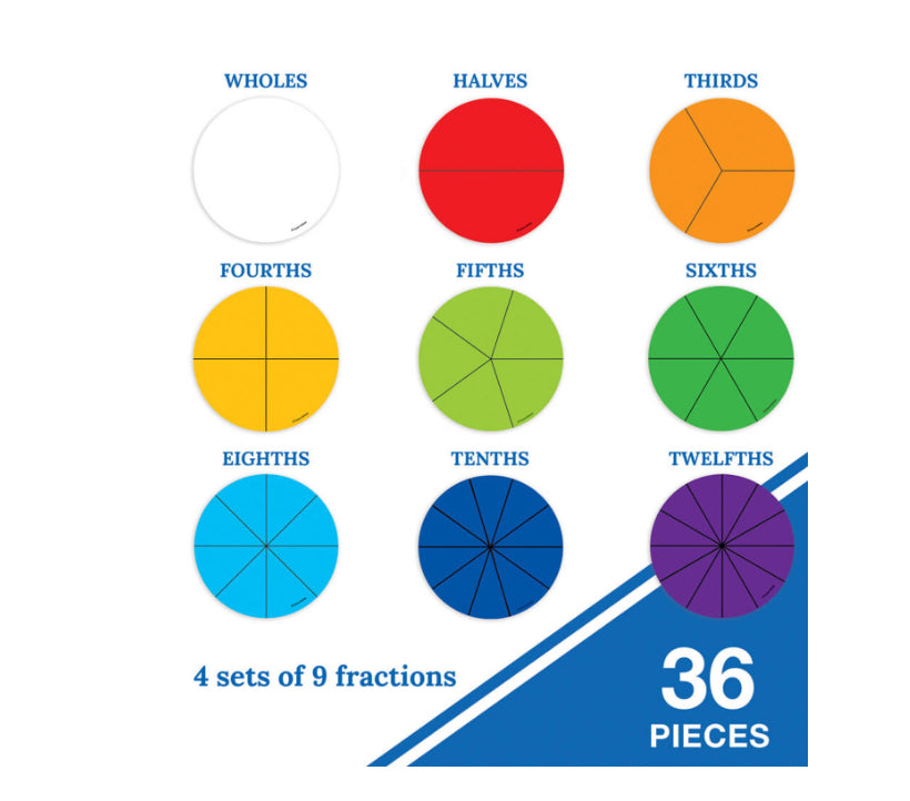 Fraction Circles Math Manipulative Cutouts