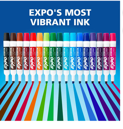 Expo Dry Erase Chisel Tip Markers. 12 Count