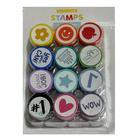 Icon Self Inking Stamps. 12 ct.