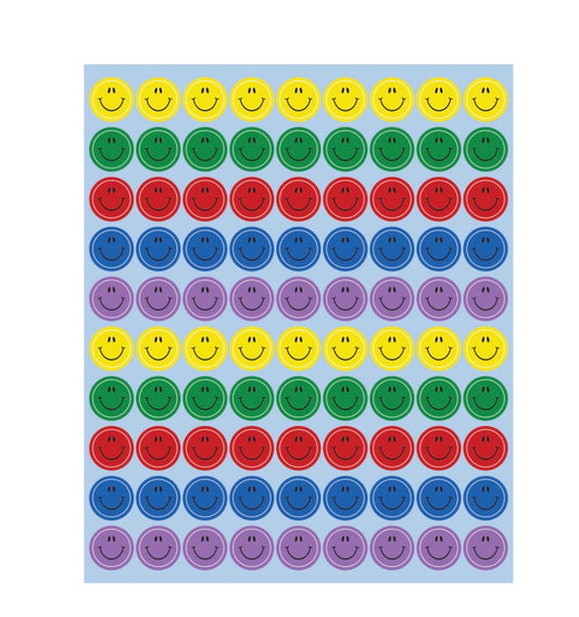 Smiles, Multicolor Chart Seals. 810 ct.