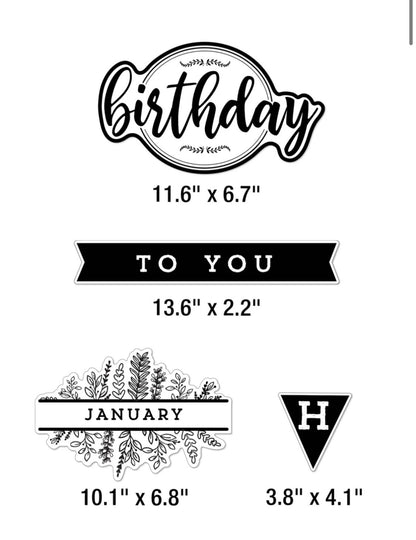 Farmhouse Birthday Bulletin Board Set