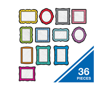 Colorful Chalkboard Cutouts. 36 ct