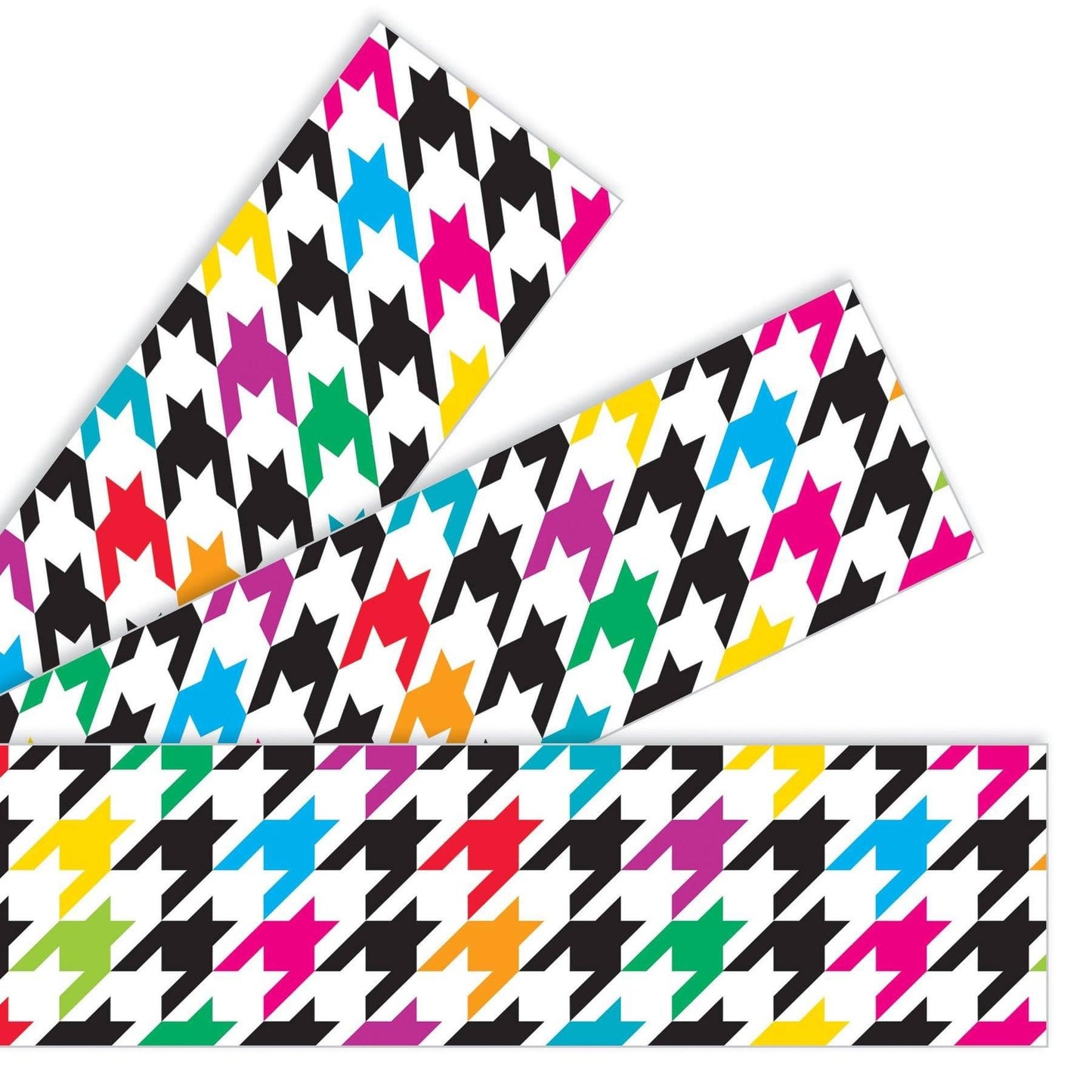 Hoodstooth Multicolored Straight Borders