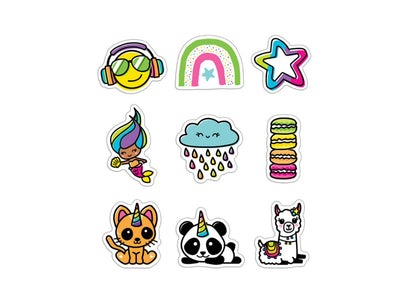 Rainbow Fun Mega Pack Cutouts.  150 ct