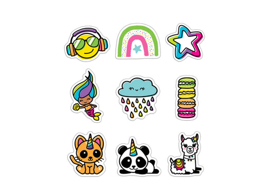 Rainbow Fun Mega Pack Cutouts.  150 ct