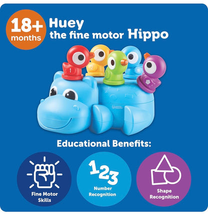 LR Huey The Fine Motor Hippo. 7 pieces. 18m+