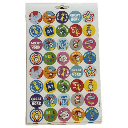 Dr. Seuss Sticker Book.  400 ct
