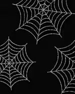 Women Halloween Glitter Spider Leggings - Black. Small