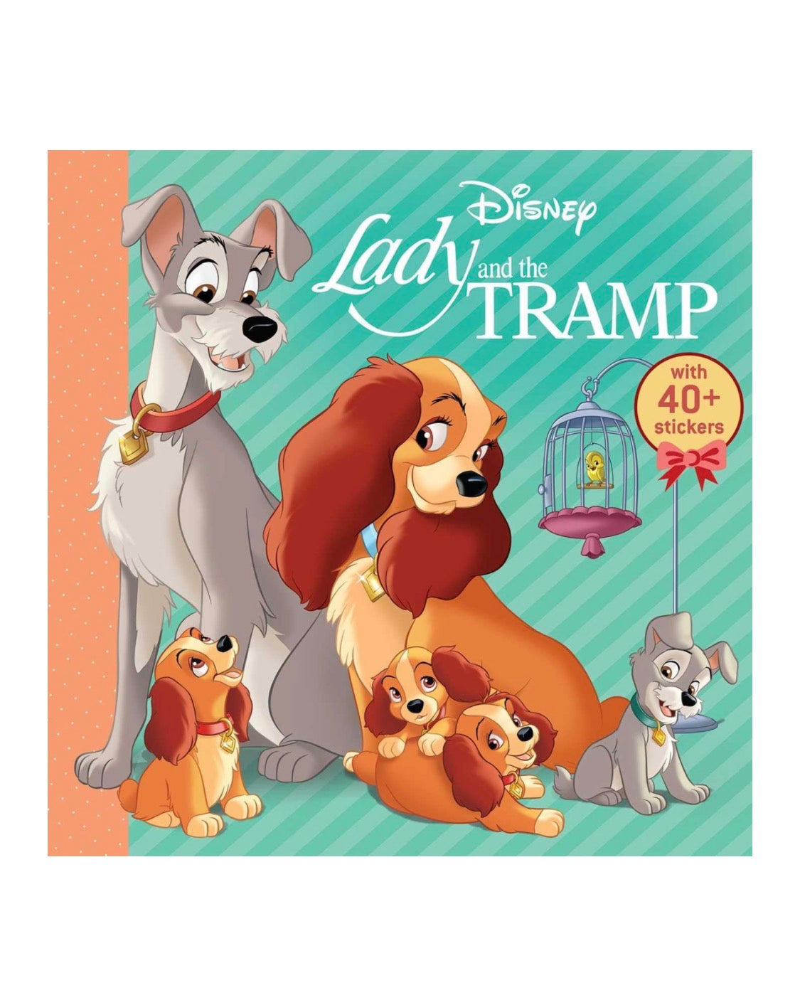 Disney Classic: Lady and the Tramp Storybook with Stickers. 8” x 8”