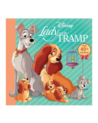 Disney Classic: Lady and the Tramp Storybook with Stickers. 8” x 8”