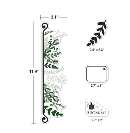 Farmhouse Calendar Bulletin Board Set - 123 pieces