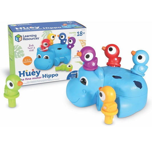 LR Huey The Fine Motor Hippo. 7 pieces. 18m+