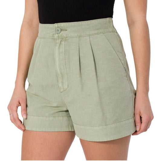 Women's Pleated Shorts with Pockets.