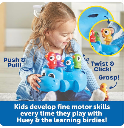 LR Huey The Fine Motor Hippo. 7 pieces. 18m+