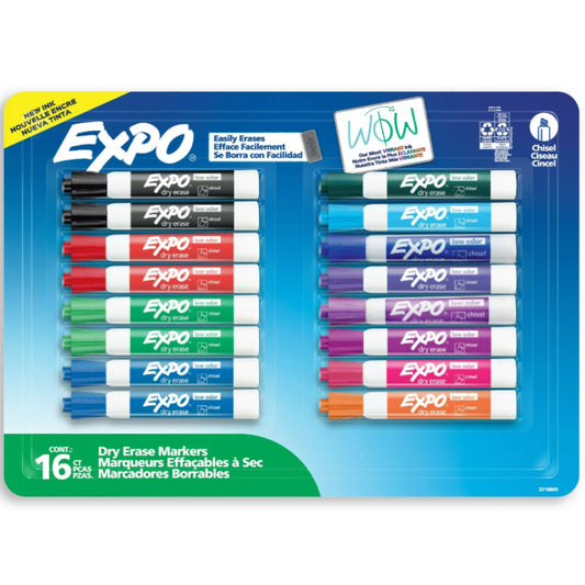 EXPO Dry Erase Markers. 16 ct