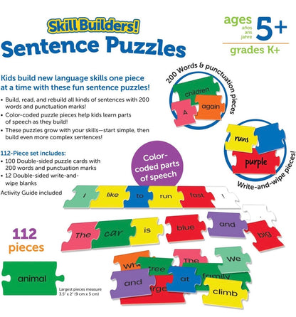 LR Skill Builders! Sentence Puzzles. 106 Pieces. Ages 5+