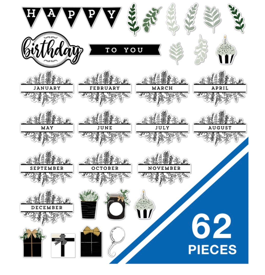 Farmhouse Birthday Bulletin Board Set