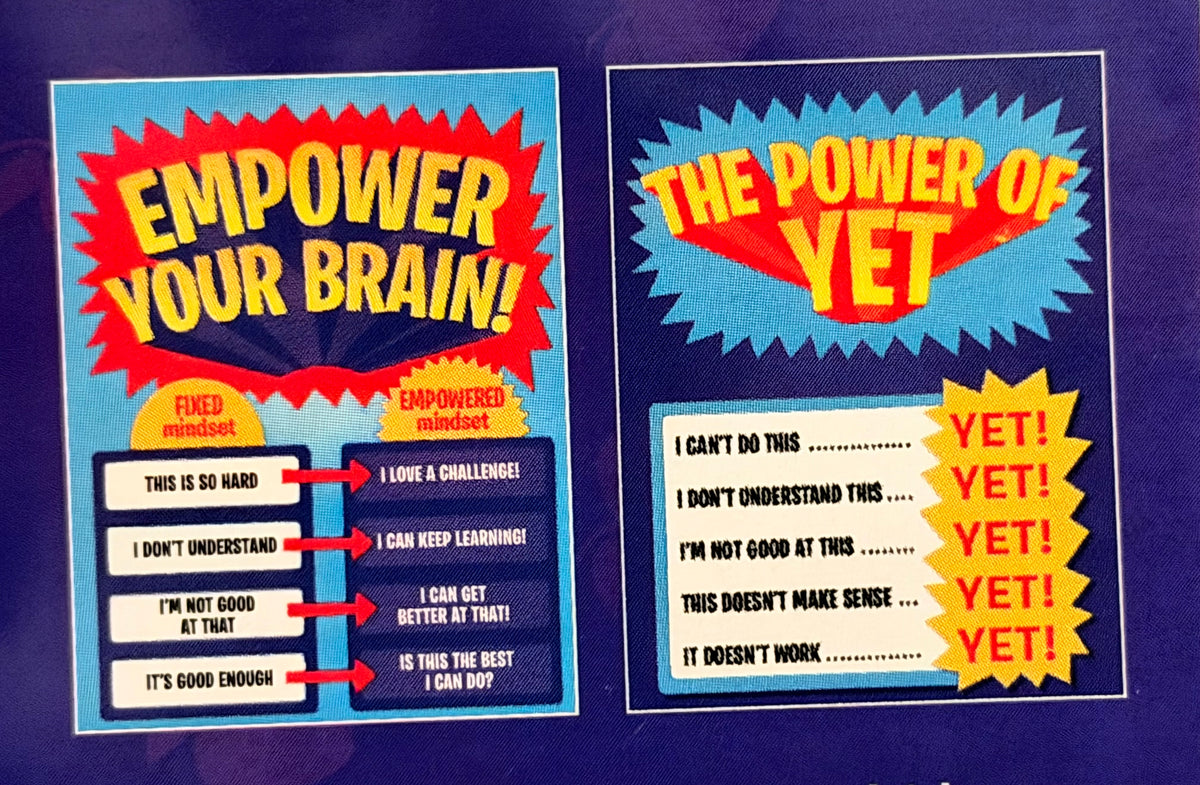 2-pack Posters: Empower you Brain & The Power of Yet