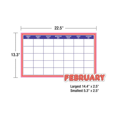 We Stick Together Calendar Bulletin Board Set - 163 pieces