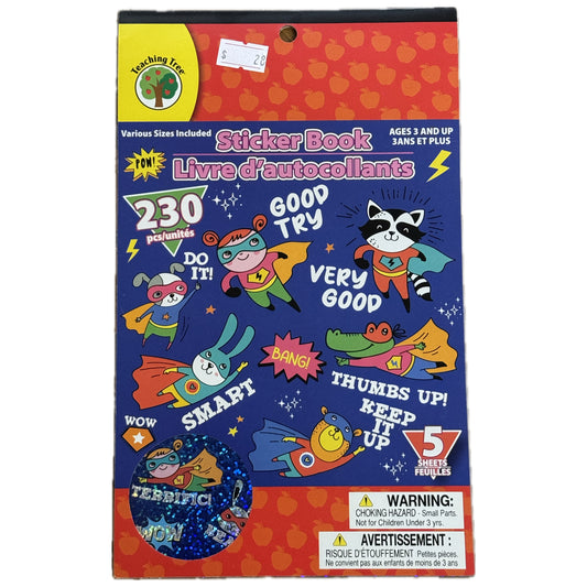 Sticker Book. 230 ct.