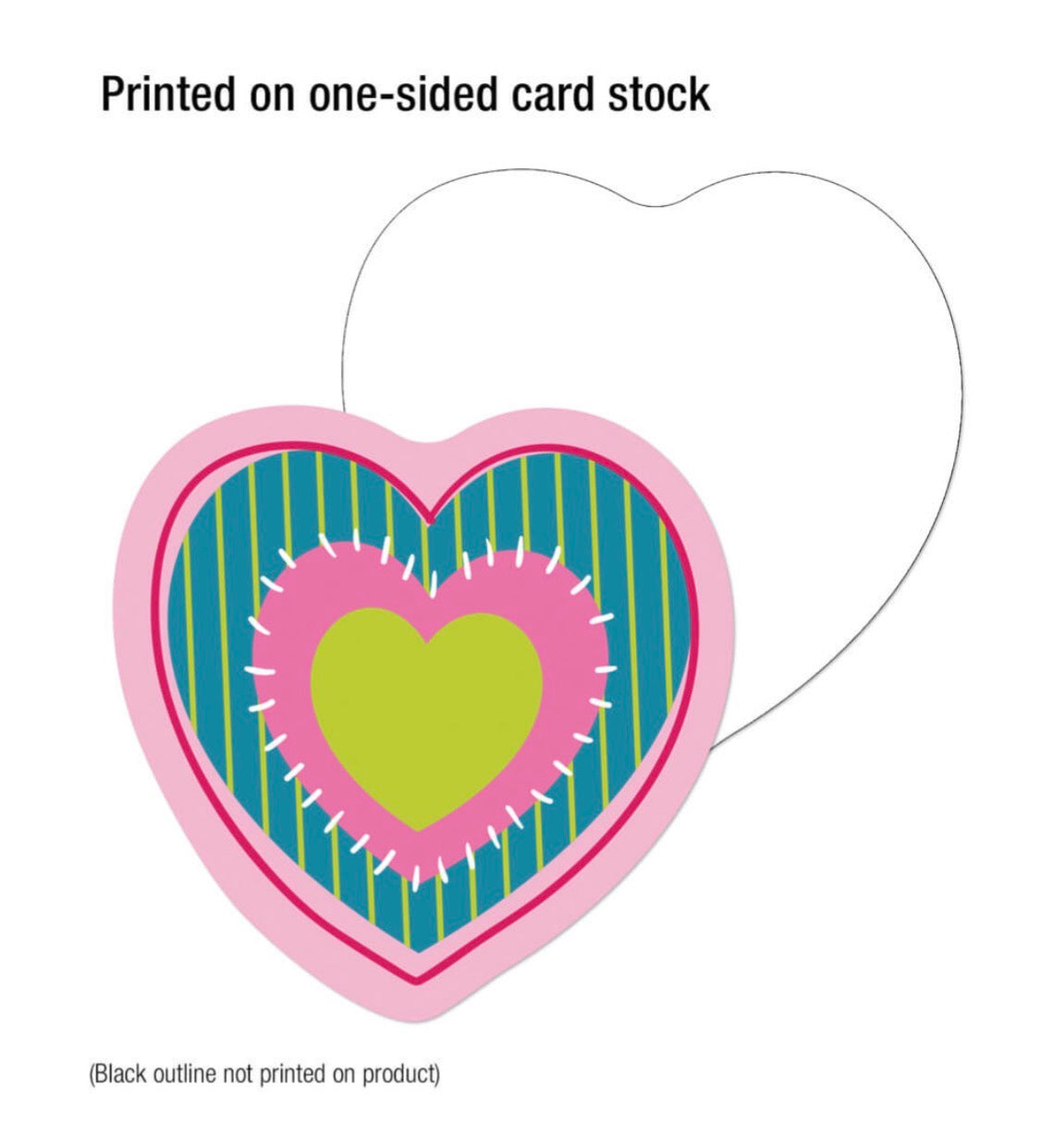 Hearts Mini Cutouts. 36 ct.  3” x 3”