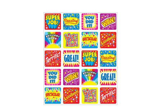 Positive Words Motivational Stickers. 120 ct