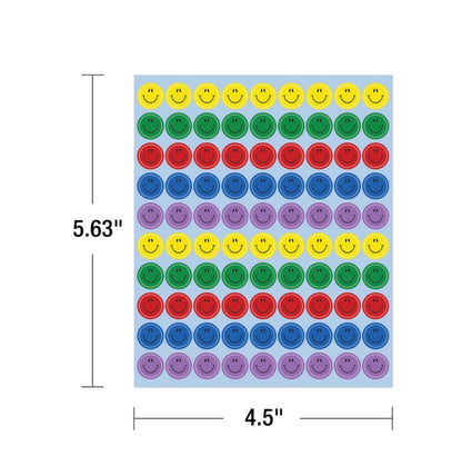 Smiles, Multicolor Chart Seals. 810 ct.