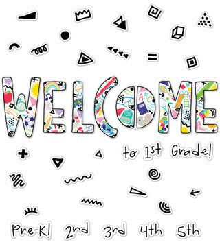 Happy Place Welcome Bulletin Board Set - 45 pieces