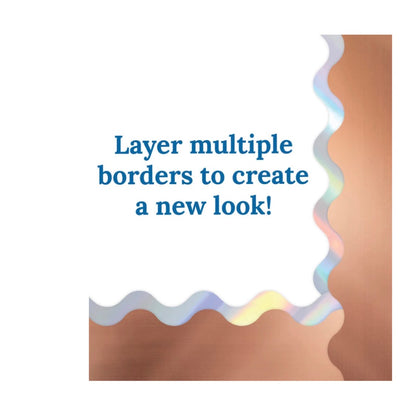 Rose Gold Foil Scalloped Bulletin Board Borders - 13 strips