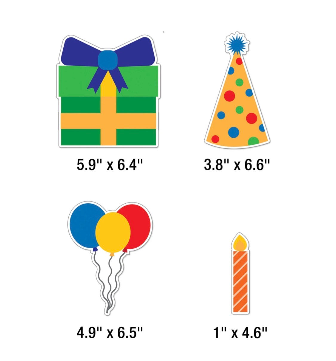 Birthday Fun Bulletin Board Set - 106 pieces