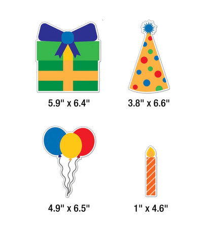 Birthday Fun Bulletin Board Set - 106 pieces