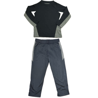 Boys 2-piece Active Set.  Black & Grey
