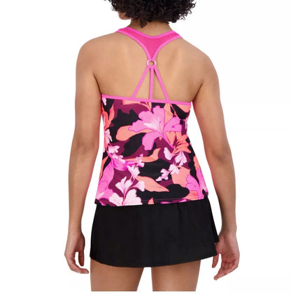Ladies O-Ring Action Tankini Swimwear - Sakura