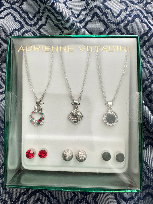3 Necklaces & 3 pairs of Earrings Christmas Gift Set