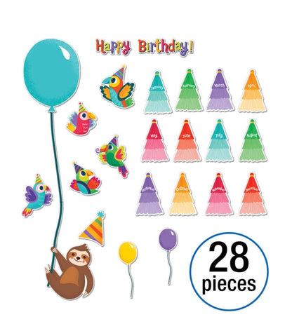 One World Birthday Bulletin Board Set - 28 pieces
