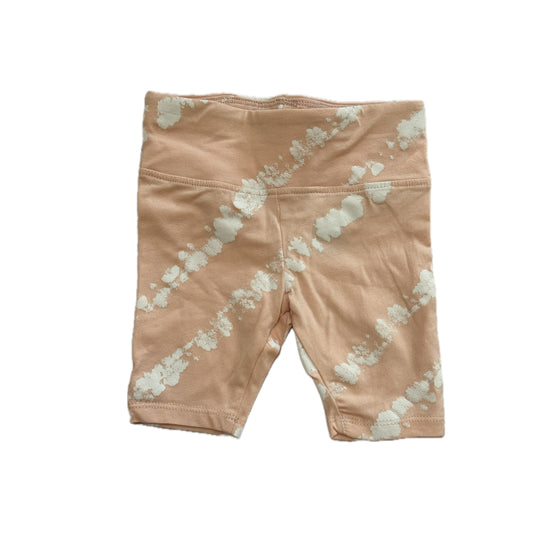 Toddler Girls Bike Shorts - Peach & White. 2T