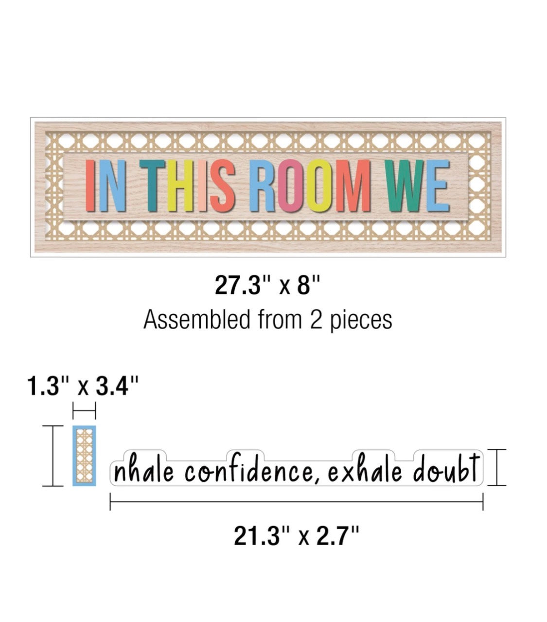 True to You In This Room We Thrive Bulletin Board Set - 62 pieces